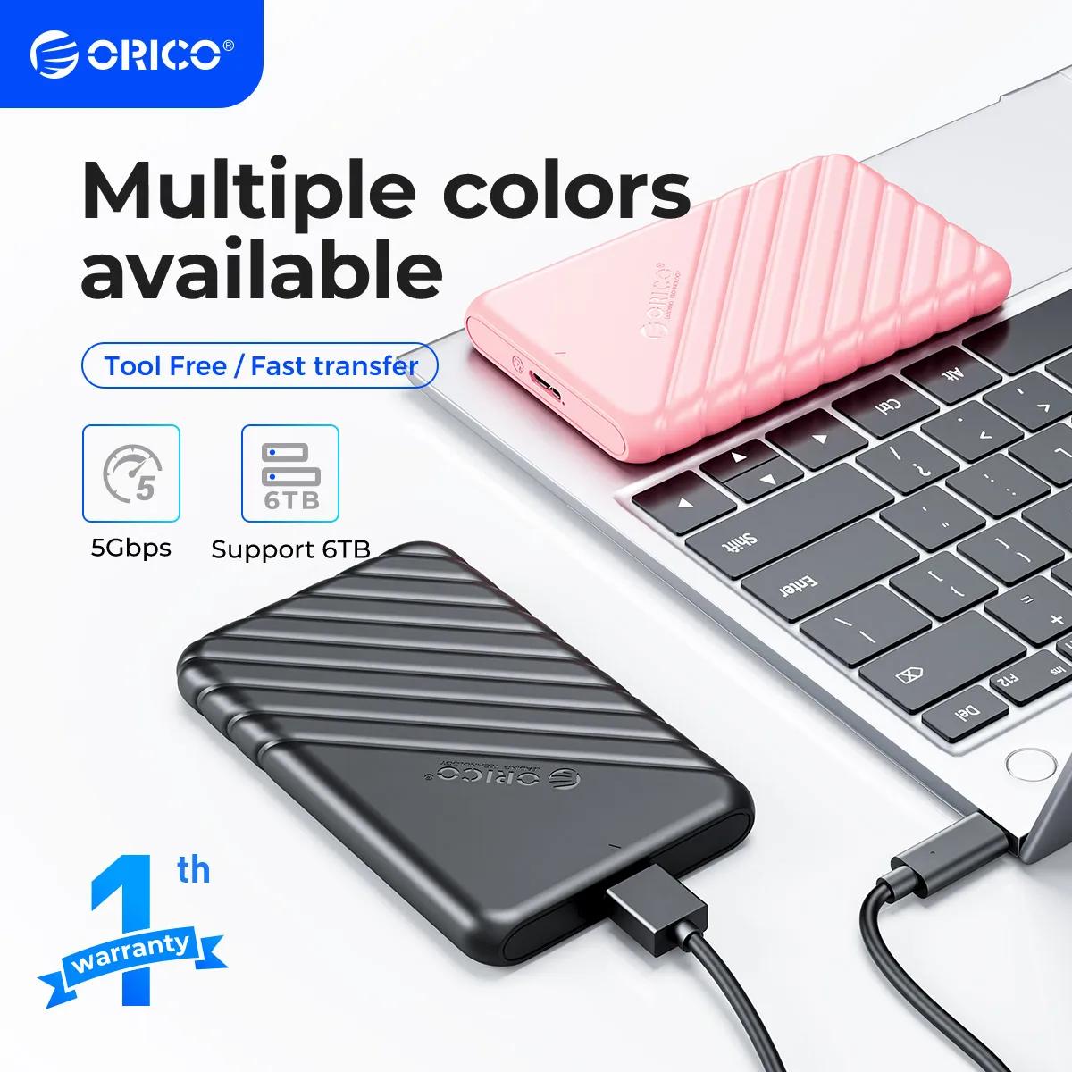 ORICO-2.5 USB3.0 to SATA ϵ ̺ Ŭ ũ B ϵ ̺ ̽, 5Gbps UASP  2.5 ġ SSD HDD ڵ 